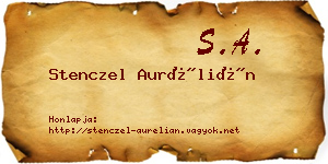 Stenczel Aurélián névjegykártya
